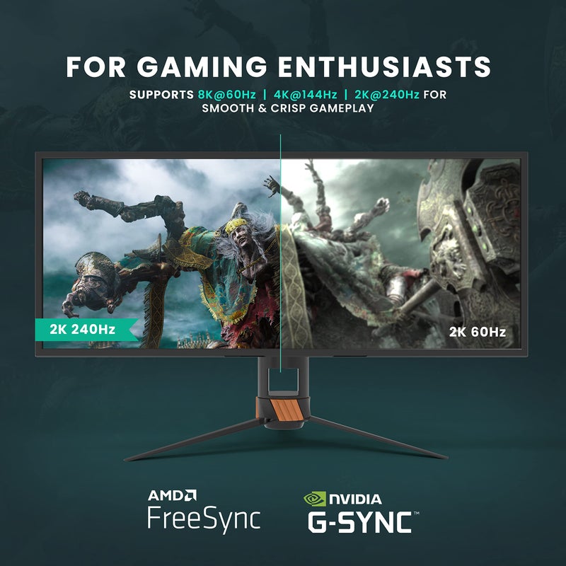 LINKUP - 34AWG DisplayPort DP1.4 DP8K Cable (VESA Certified) Ultra Slim Flexible - [ 8K at 60Hz, 4K at 144Hz ] - 2m / 6.56ft - Image 5